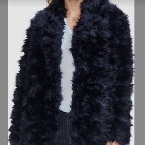 Vince Camuto Navy fur Jacket